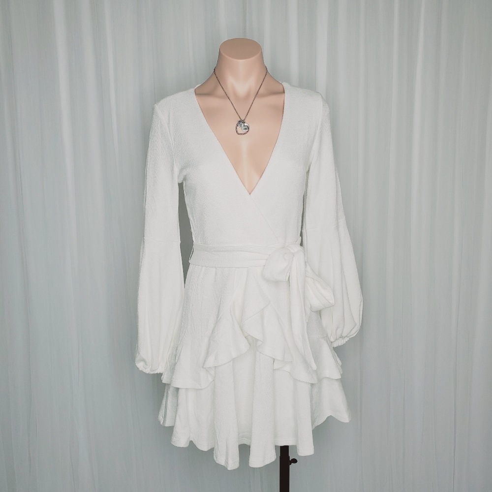 Dresden Long Sleeve Ruffle Dress
